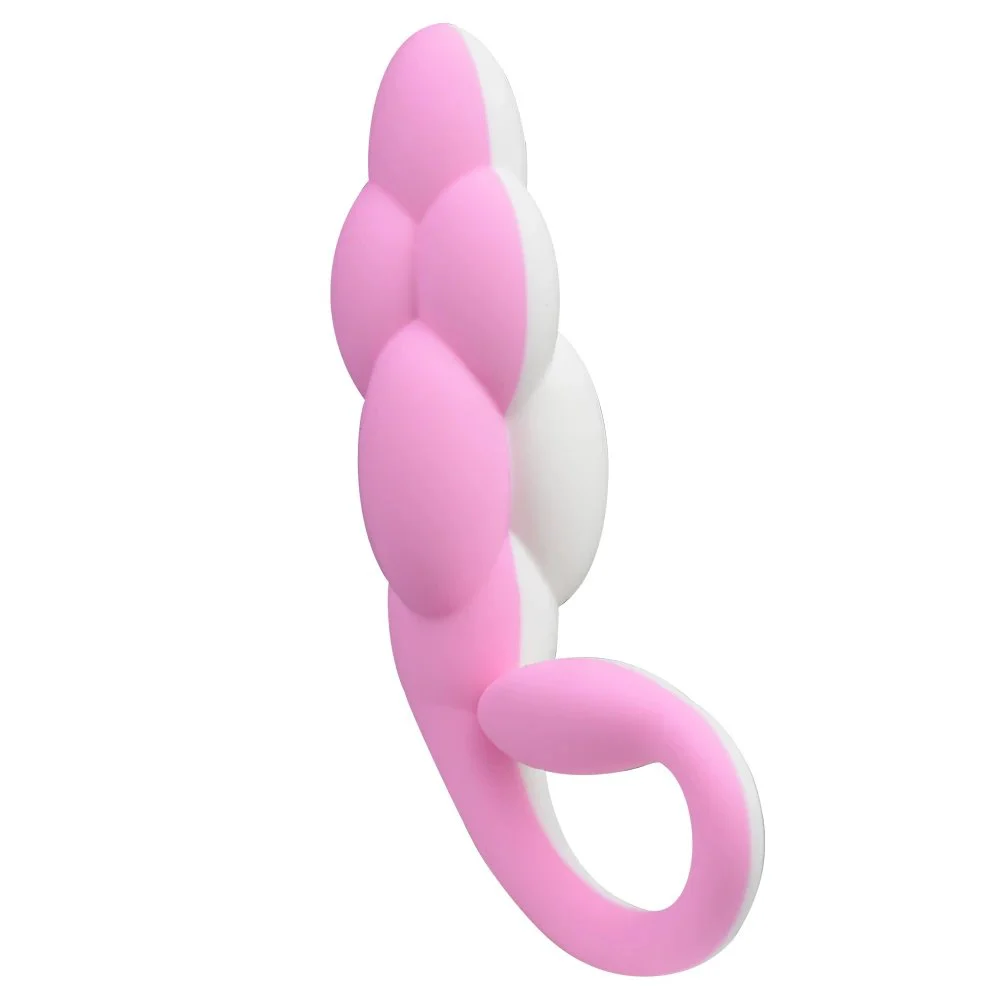 Liquid Silicone Little Tail Vibrator Anal Plug Female Vaginal Stimulation G Point Massage Sex Toy for Woman