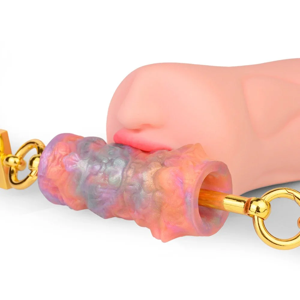 The Neon Belt Gag Is Suitable for Adult Couples to Increase the Fun of Props Bdsm Game with a Strong Sense of Restraint Gag