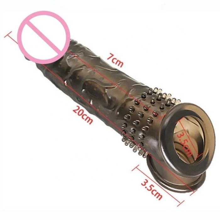 Long-Lasting Erotic Silicone Penis Sleeves Sex Toys Adult Men's Dick Erection Delay Ejaculation Enhancer
