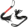 Role Play Bondage Games Red Handle Erotic Adult Fetish Toys Floggers and Whips