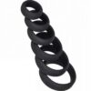 Men's Reusable 6-Size Soft Silicone Cock Ring Sex Toys for Penis Locking Delay Various Sizes Soft Features