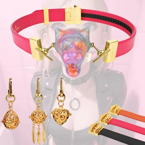 Unique Design Neon Color Series Leopard Tomb Fang Adult Sex Toys Soft Silicone Material Suitable for Bdsm Bondage Game Props