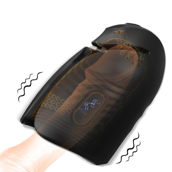Men's Sex Toy Electrostimulation and Vibration Glans Trainer Designed for Enhanced Pleasure