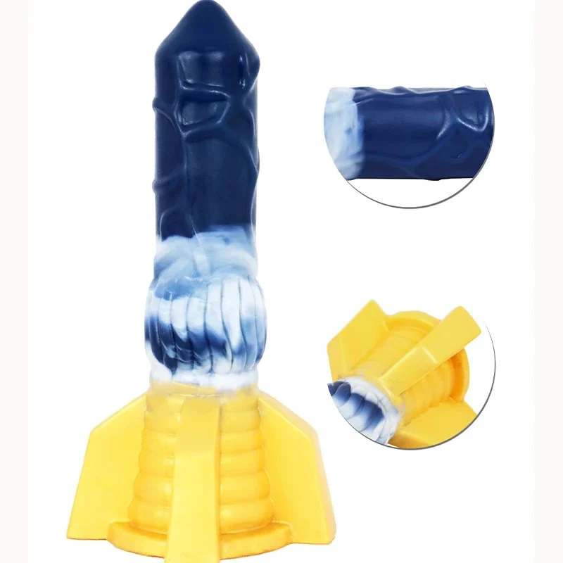 Sex Toy Rocket Shaped Dildo Soft Silicone Flexible Butt Plug Kinky for Adult G-spot Massage Sex Product Anal Dialt