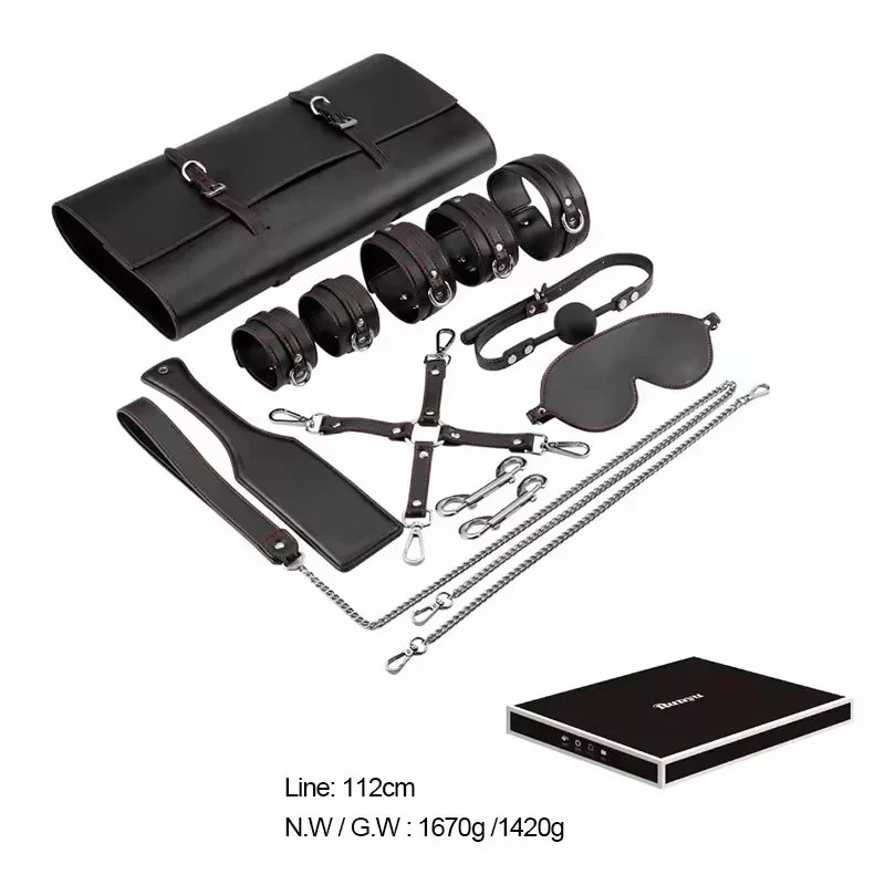 Sex Bondage Restraints 10pcs Adult Games Cuffs Gag Blindfold Spanking Sex Toys for Women and Couples