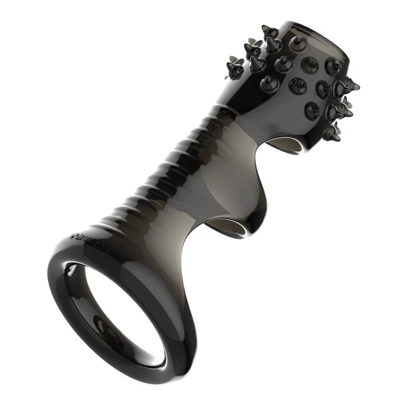 Penis Extender Sleeve Reusable Penis Sleeve Enlar Spiral Penis Ring