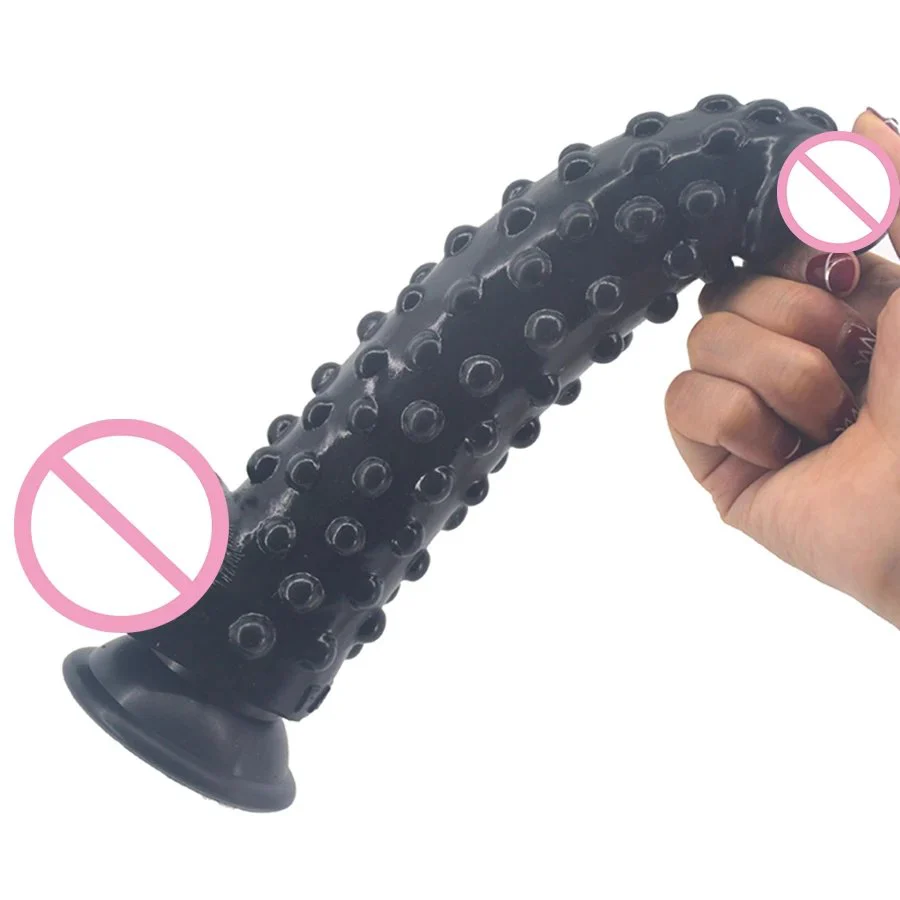 Rubber Silicone Sex Products Adult Toys Soft Solid Sex Toys with Suction Cup for Women