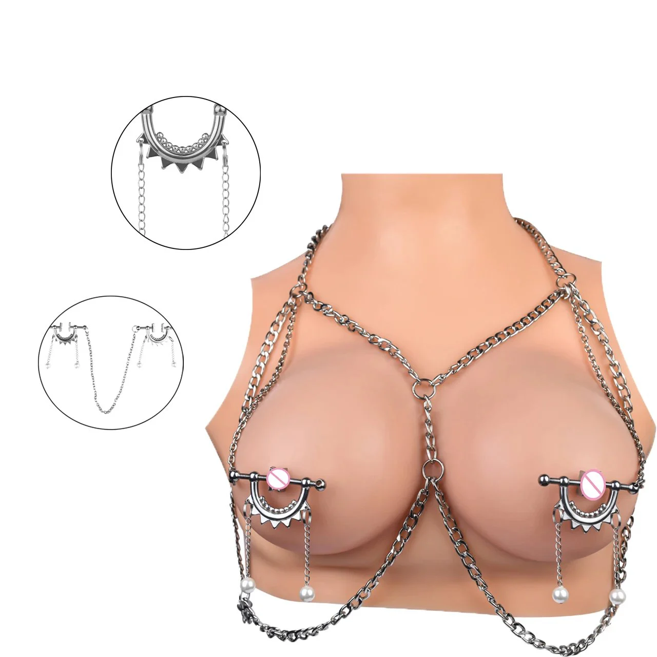 Sexual Bondage Erotic Tools for Women Men Nipple Clamps Weight Stretching Sex Toys for Men