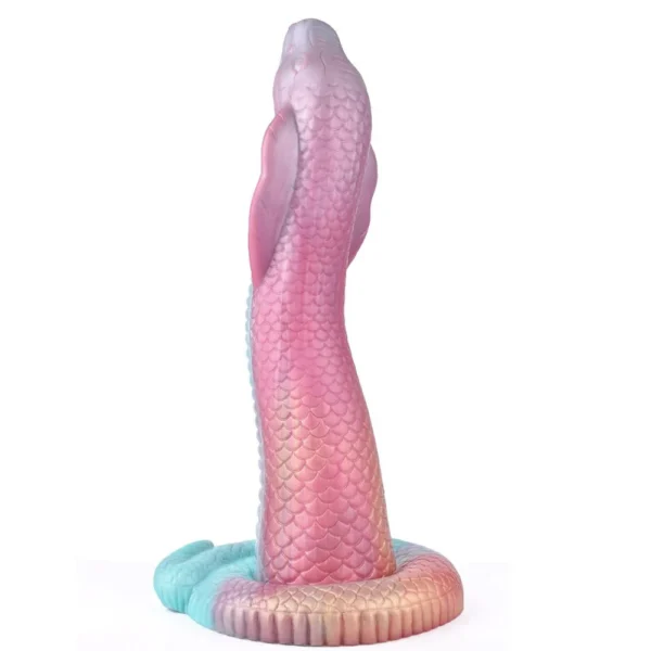 Huge Long Dildo Lifelike Cobra Shape Giant Fantasy Snake Penis Scales Big Dong Texture Soft Silicone Sex Toys for Women Men