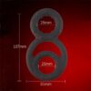 Silicone Penis Ring for Men Stretchable and Soft Features Vibrating Delay Ejaculation Adult Sex Product