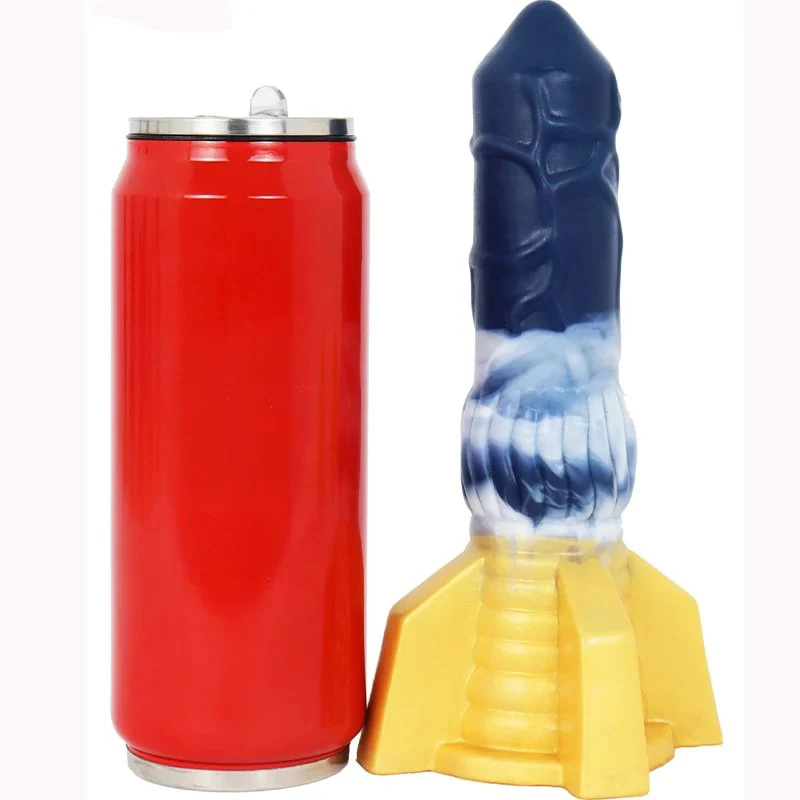 Sex Toy Rocket Shaped Dildo Soft Silicone Flexible Butt Plug Kinky for Adult G-spot Massage Sex Product Anal Dialt