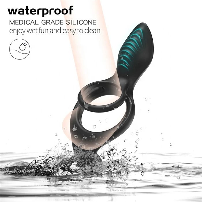 Silicone Adult Male Sex Toys Wifi Controlled 10 Frequency Double Cock Ring Vibrator G Spot Stimulating Clit for Women