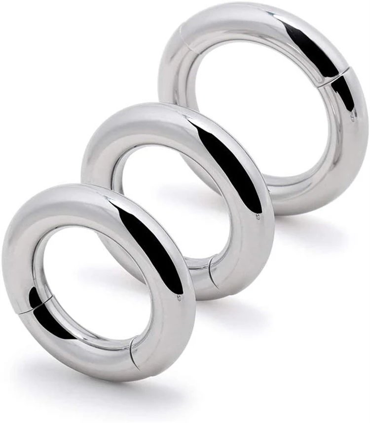 Scrotum Bondage Ring Toys Glans Ring Men Sex Toys Stainless Steel Magnetic Penis Cock Ring