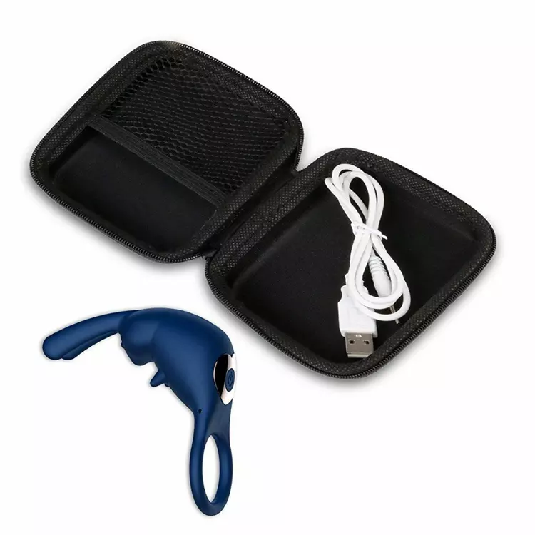 Sex Toys for Men Penis Ring Vibrator With Rabbit Ears Rechargeable 10 Speeds Vibrating Cock Rings