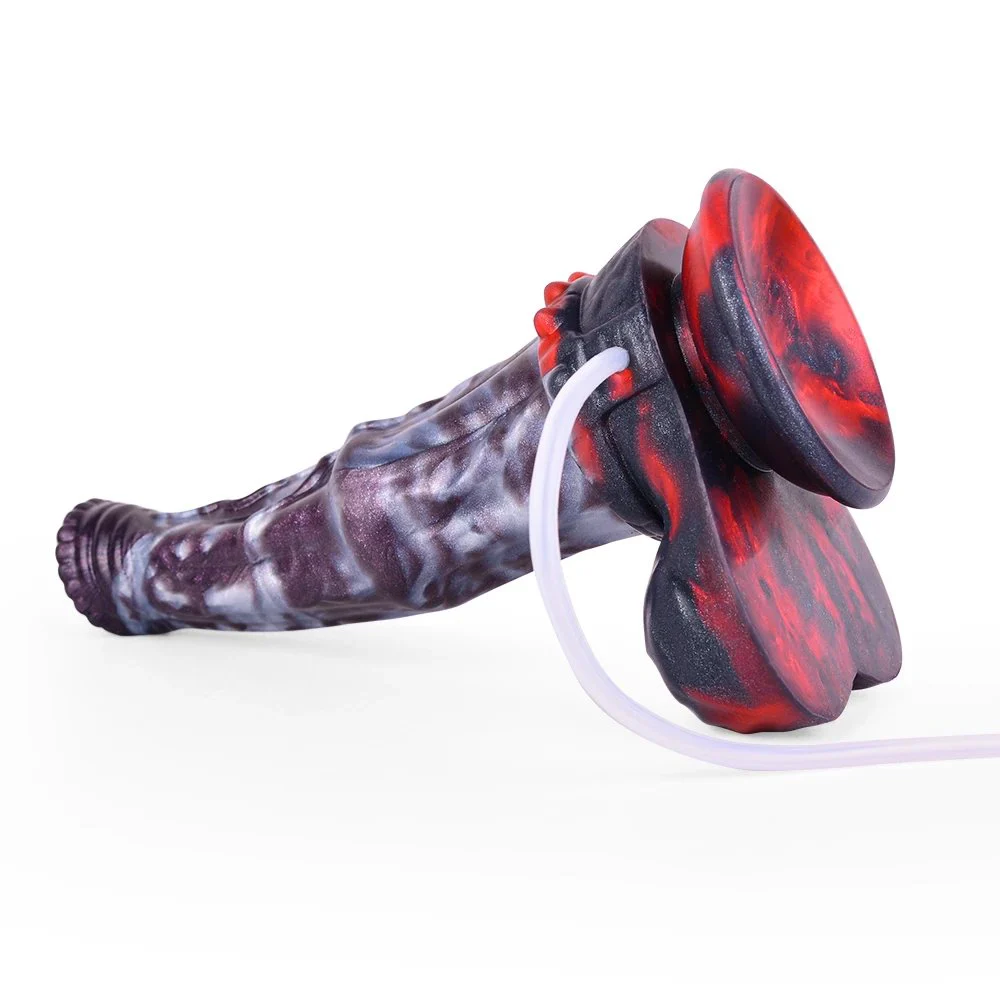 Huge Ejaculating Squirting Cock Horse Cock with Strong Suction Cup Big Fantasy Animal Squirting Masturbator Sex Toy for Woman