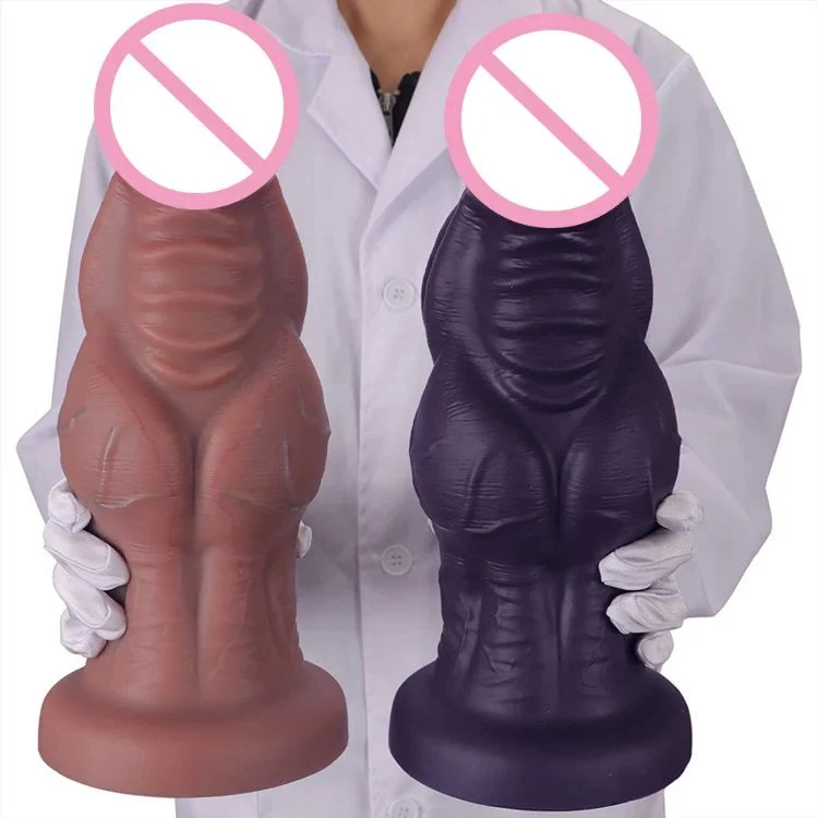 Huge Manual Silicone Dildo with Suction Cups Female Vaginal Masturbator Anus Dilation Device Anal Toys Sex Toys for Women