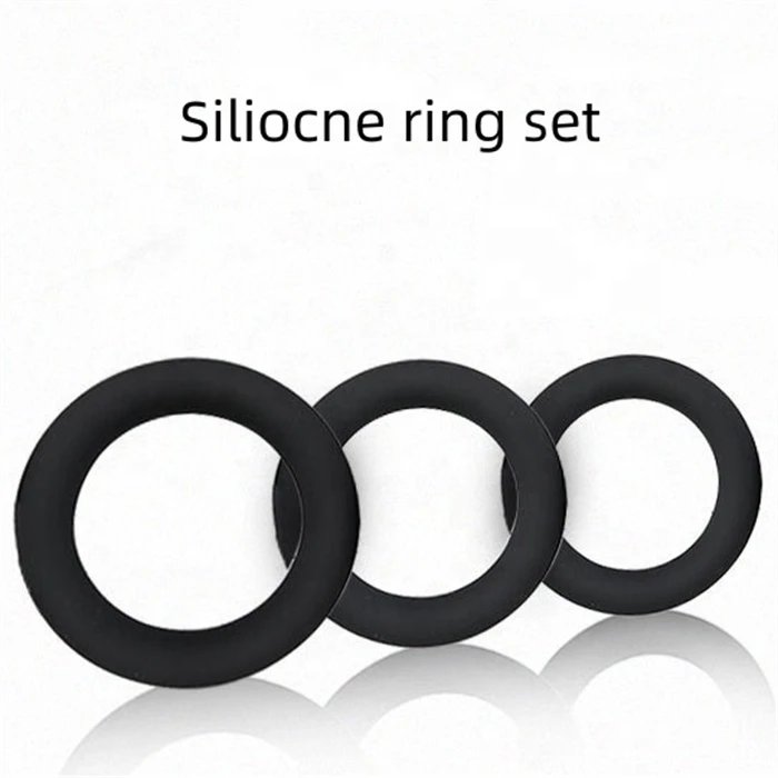 Colorful Men's Penis Ring Sex Toys 3 Sizes Cock Locking Ring for Delay Purpose