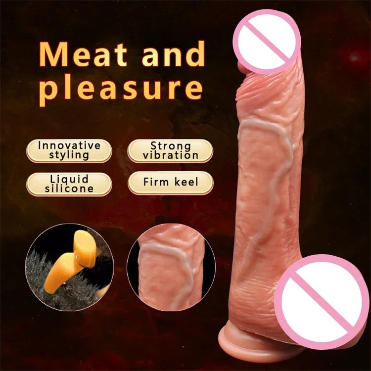 Multi Speed New Remote Control Thrusting Heated Realistic Telescopic Dildo Vibrator Sex Toys for Women