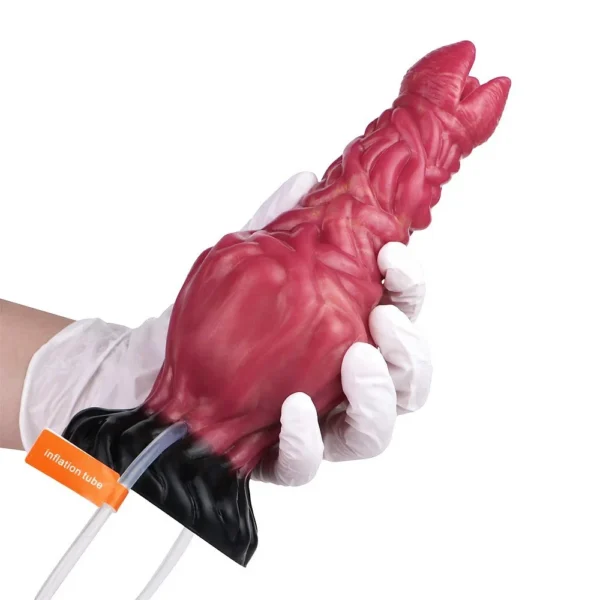 Inflatable Squirting Fantasy Dildo for Simulated Sex Dildo for Women Suction Cup Dildo, Safe Silicone Material