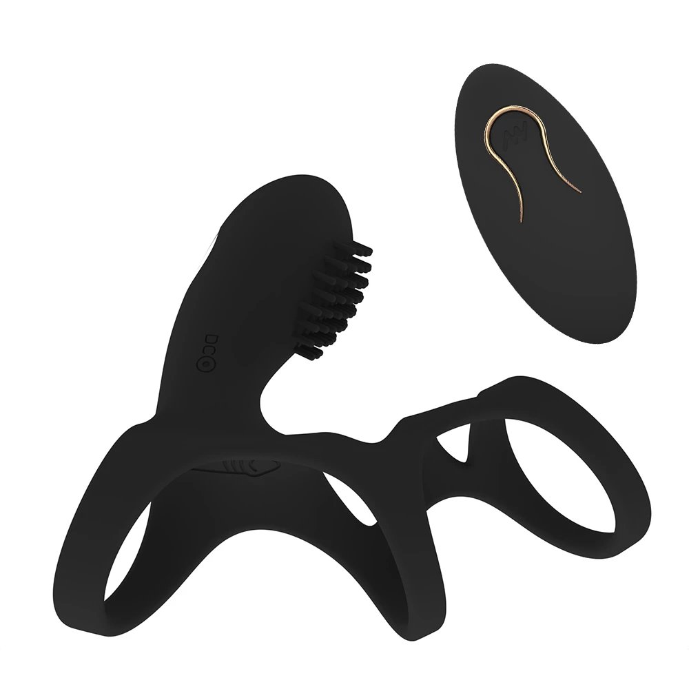 Silicone Wireless Control Anal Plug and Penis Ring Vibrator Sex Toys for Men with Butt Prostate Massager Function
