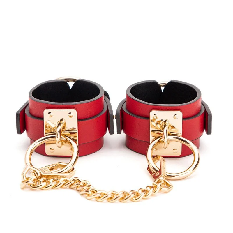 Games Product Couple Sex Toys Bondage Gear Handcuffs Leash PU Collar for Adult Foreplay Pleasure