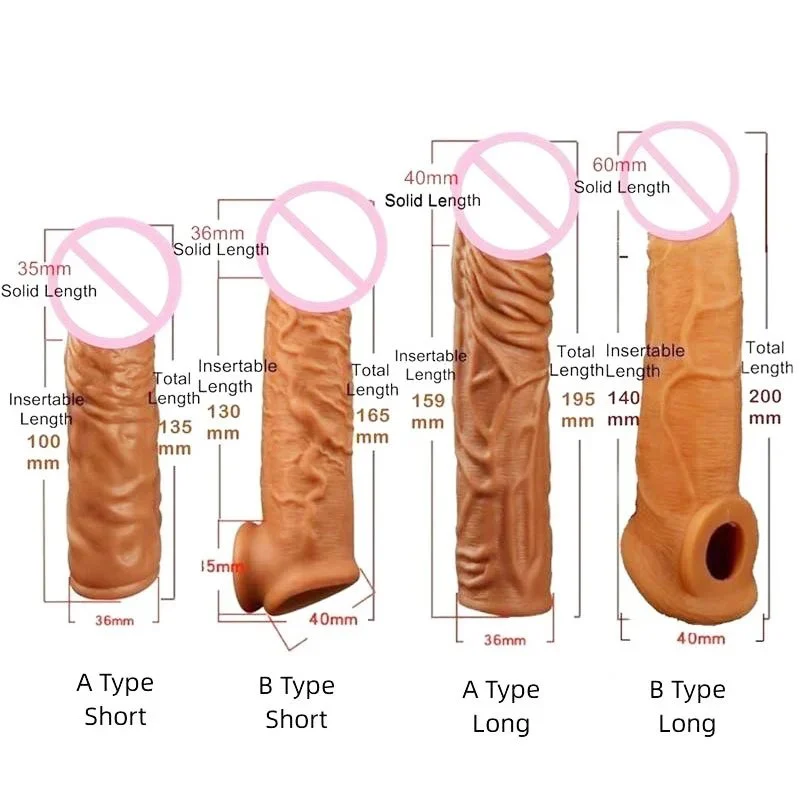 Long Term Delayed Penile Erection Enlargement Reusable Latex Condoms Vibrator with Multi-Speed Vibration Sex Toys