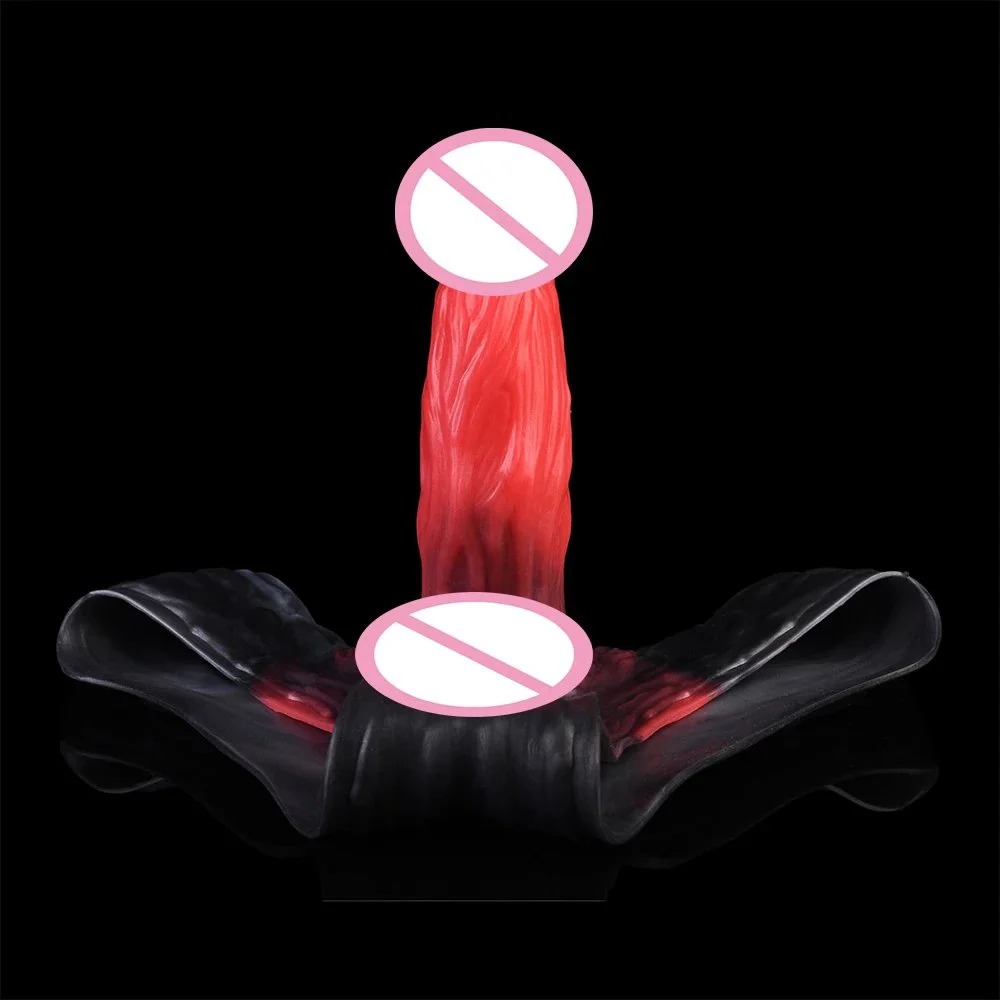 Fantasy Lava Texture Wearable Dildo Pants Cosplay Roleplay Realistic Penis Underwear Penis Pants for Couples Adult Games
