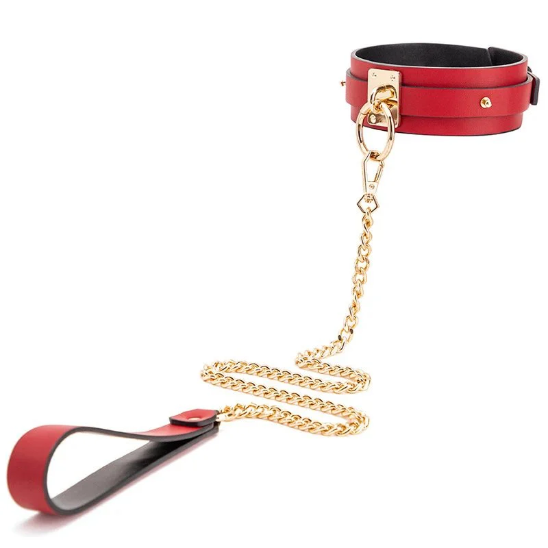Games Product Couple Sex Toys Bondage Gear Handcuffs Leash PU Collar for Adult Foreplay Pleasure
