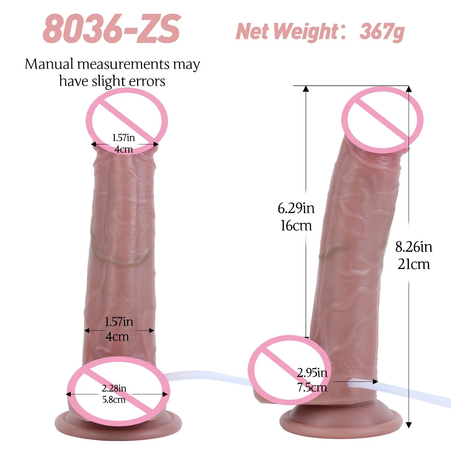 Realistic Dildo Sliding Foreskin Renaissance Dual Density Liquid SiliconeSuction Cup Realistic Penis for Women & Couples