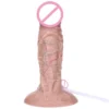 Simulation Skin Color Suction Cup Dildo with Syringe Squirting Dildo Using Medical-grade Silicone Material