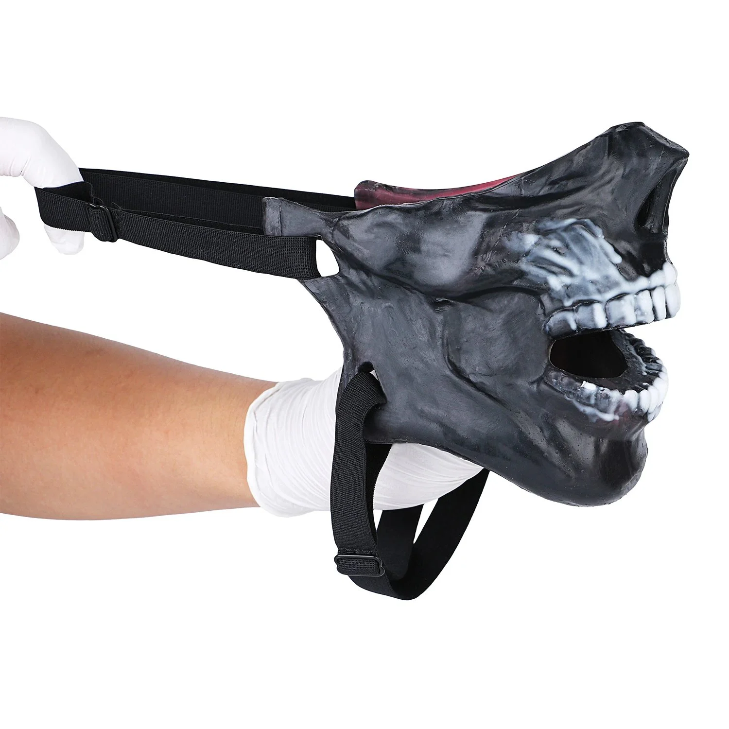 Skull of Original Half-face Mask with Beastly Skull Design for Adult Play Liquid Silicone Material