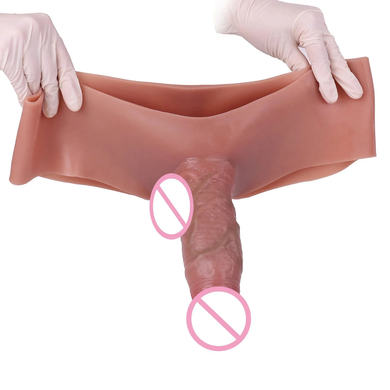 975g Silicone Men's Sexy Strap on Dildo Penis Underwear Penis Extend Sex Toys Male Masturbator Delay Ejaculation Dildo Pants