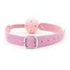 Games Sex Toys Rolling Buckle Breathable Deluxe Ball Gag PU Leather Mouth Gag for BDSM