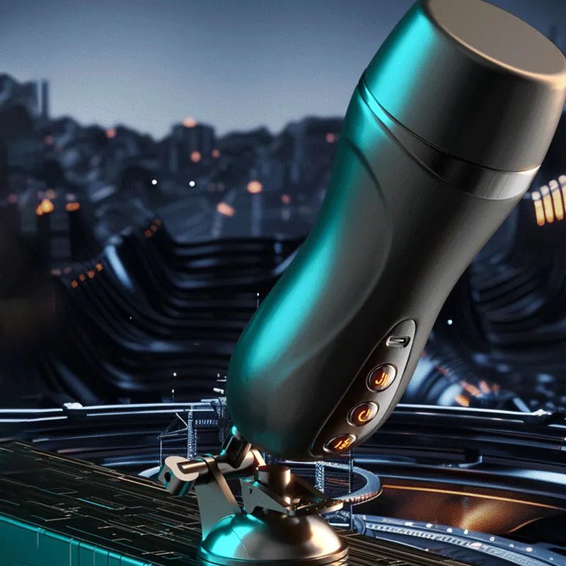 Male Auto Masturbation Cup with 10 Vibration Modes Silent Realistic TPE Male Toy Heating Suction Function Airplane Cup