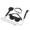 Three-Piece Bondage Kit for Couples Includes Hand Cuffs Sex Collar Spanking Paddle-Fun and Sexy Role Play Sex Toys