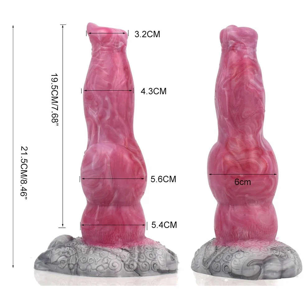 Long Silicone Realistic Curly Coated Retriever Penis Sex Toys Dildos for Women Lager Monster Dog Knot Women Dildos