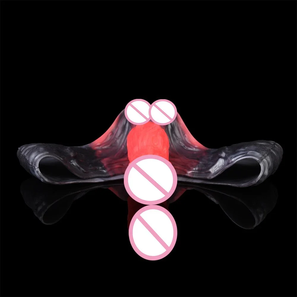 Fantasy Lava Texture Wearable Dildo Pants Cosplay Roleplay Realistic Penis Underwear Penis Pants for Couples Adult Games