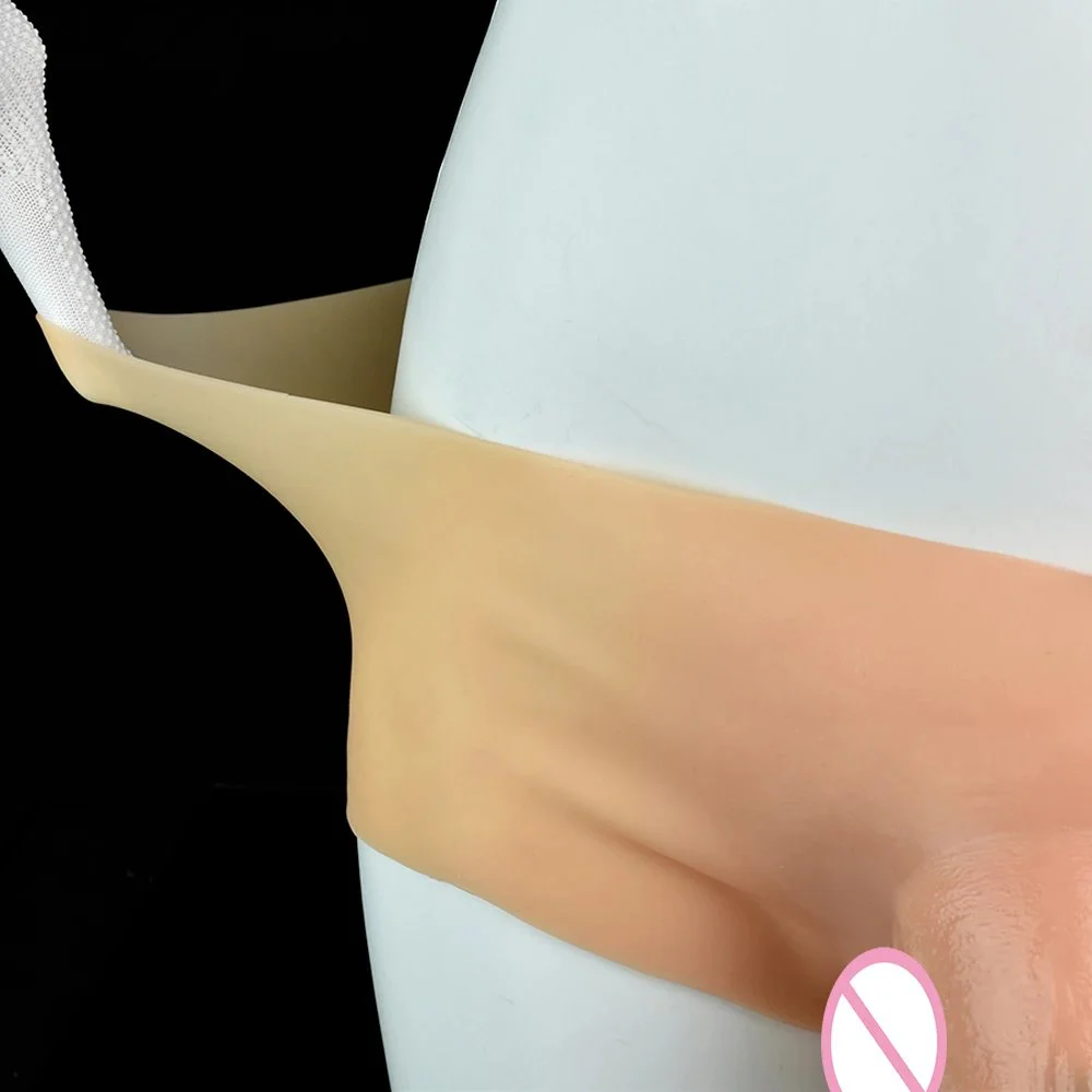Silicone Solid Dildo Pants with Realistic Testicles Wearable Realistic Penis Underwear Strapon Dildo for Lesbian Game Sex Toys