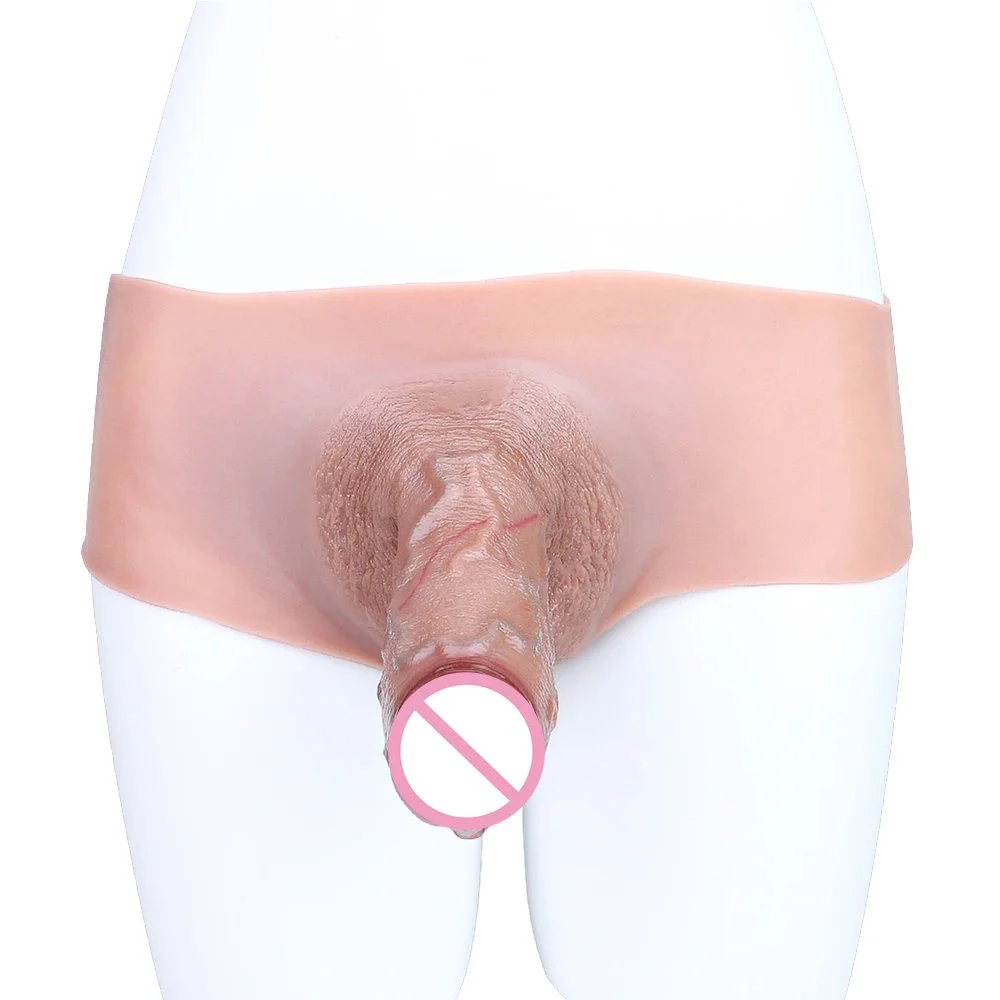 Hollow Strap on Dildo Realistic Big Penis Soft Silicone Pants Sex Dildo Lesbian Wearable Gay Adult Sex Toys