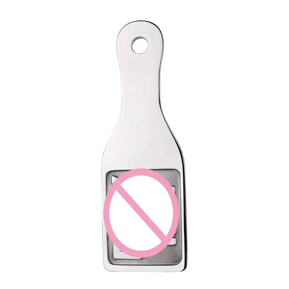 Heavy Metal Handheld Spanking Paddle Adult Erotic Cosplay Game Sex Toy for Man Woman Couples Bed Flirting Game Pleasure
