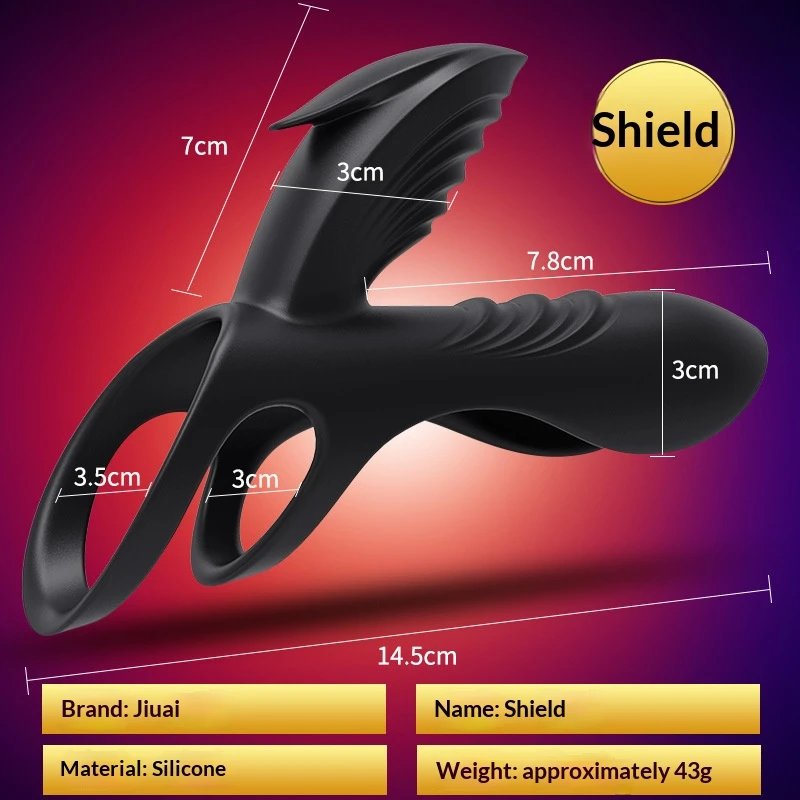 Product Vibrating Male Silicone Cock Ring Rose Style Penis Delay Ejaculation Sex Ring for Men