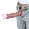 Hollow Silicone Realistic Penis Panties Wearable Dildo Underwear for Men, Two Styles Available