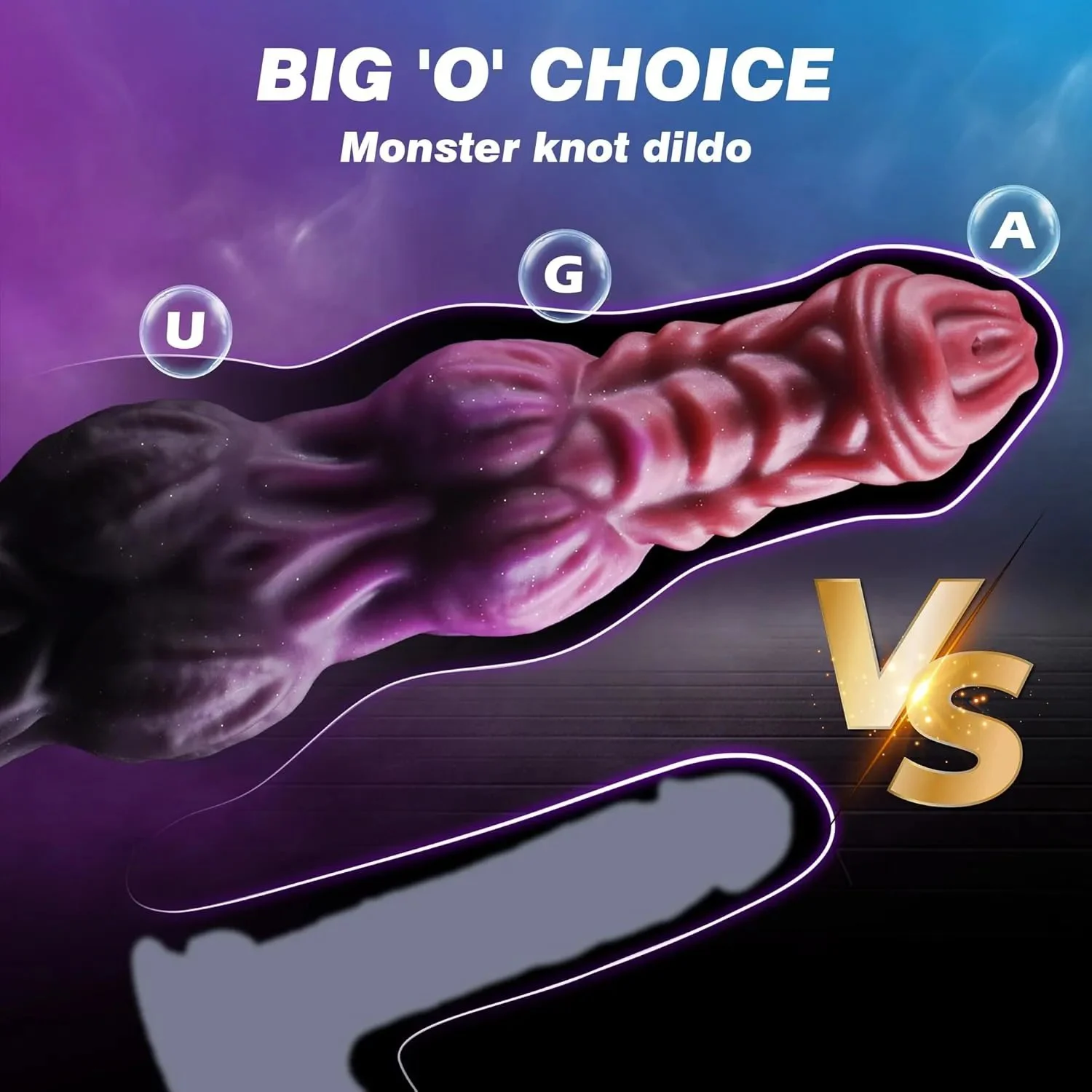 Size S M L Water-Spraying Soft PVC Dildo with 2 Big Knots Suction Cup & 100% Waterproof