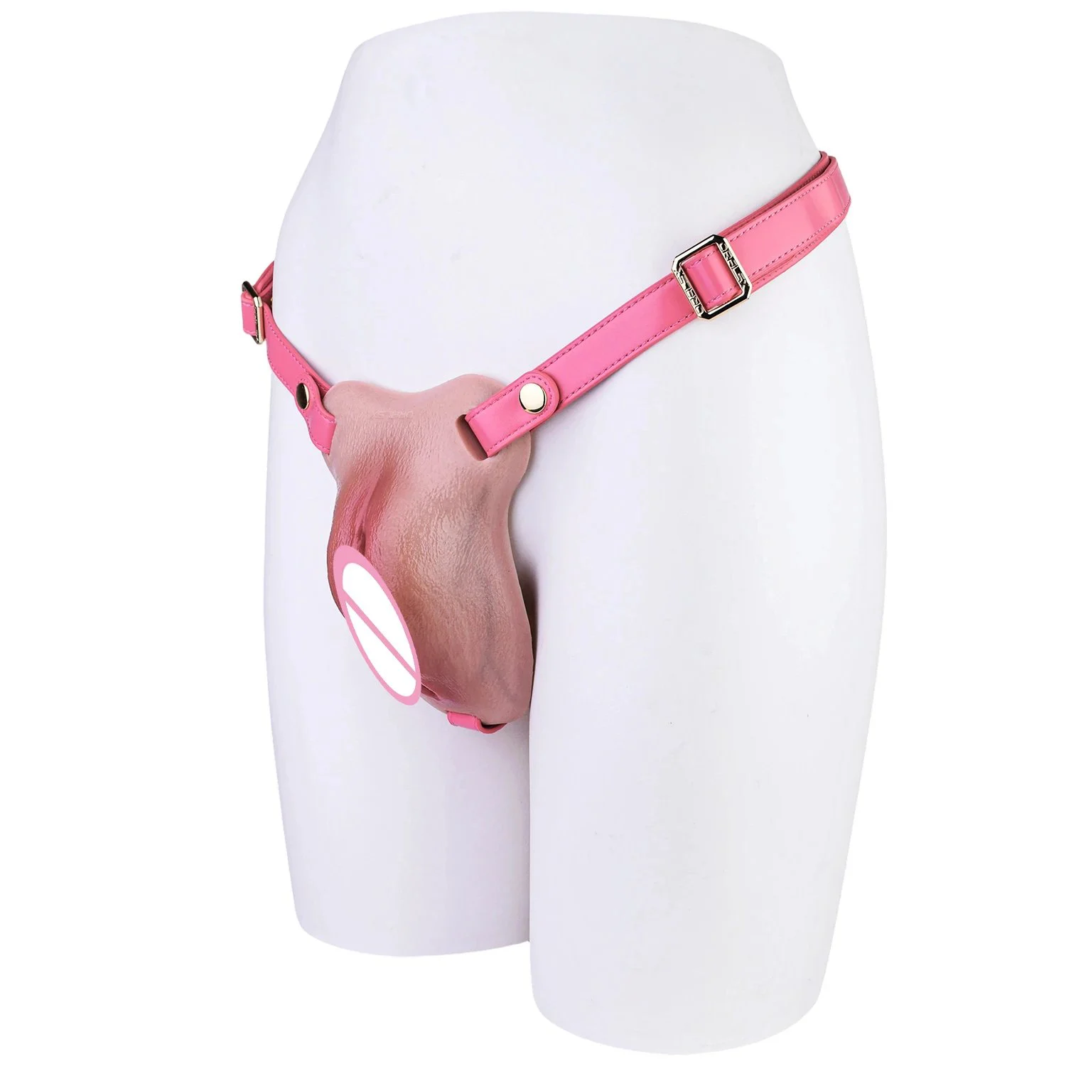 Male Couple's Toy Strap-On Insertable Vagina Patch Medical-Grade Silicone for Realistic Sensation