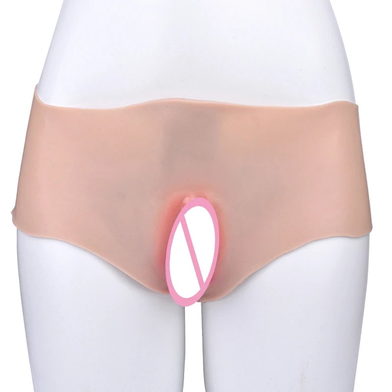 Vagina Pants Sissy Pants with Silicone Pussy Panties,Silicone Insert Vagina Panty, Strap Gay Silicone Vagina Sexy Underwear