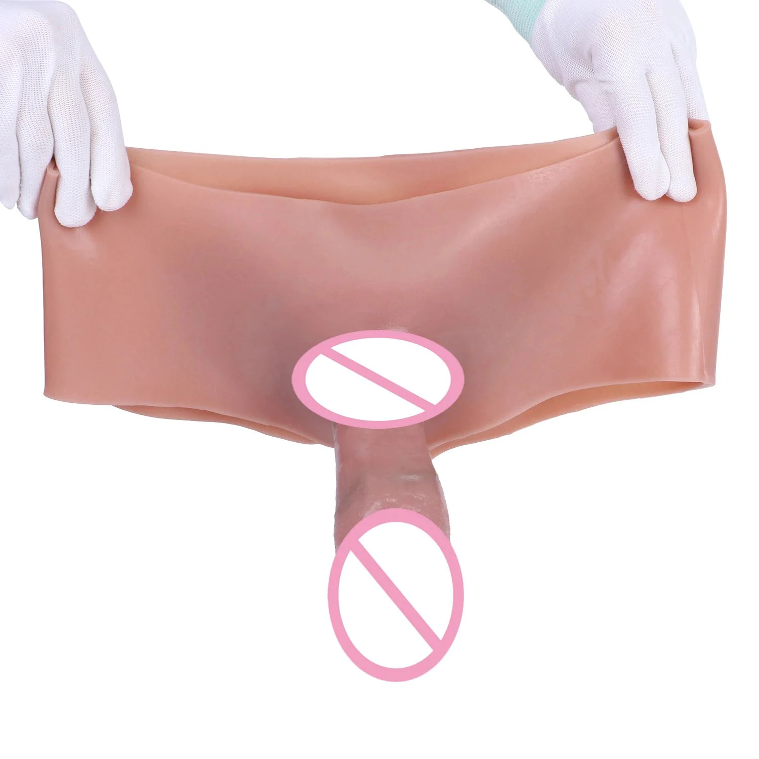 Silicone Skin Friendly Easy Wear Dildo Strapon for Male Hollow Dildo Sleeve Realistic Dildo Sex Toy