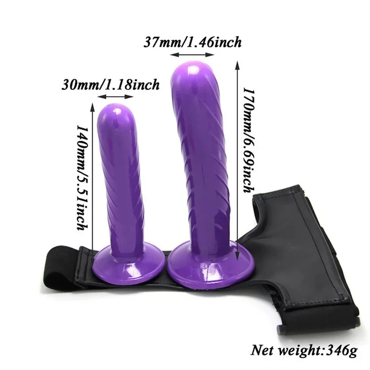 Sex Toys Strap-on for Lesbian Double Head Dildo Harness Strap on Artificial Penis with Belt