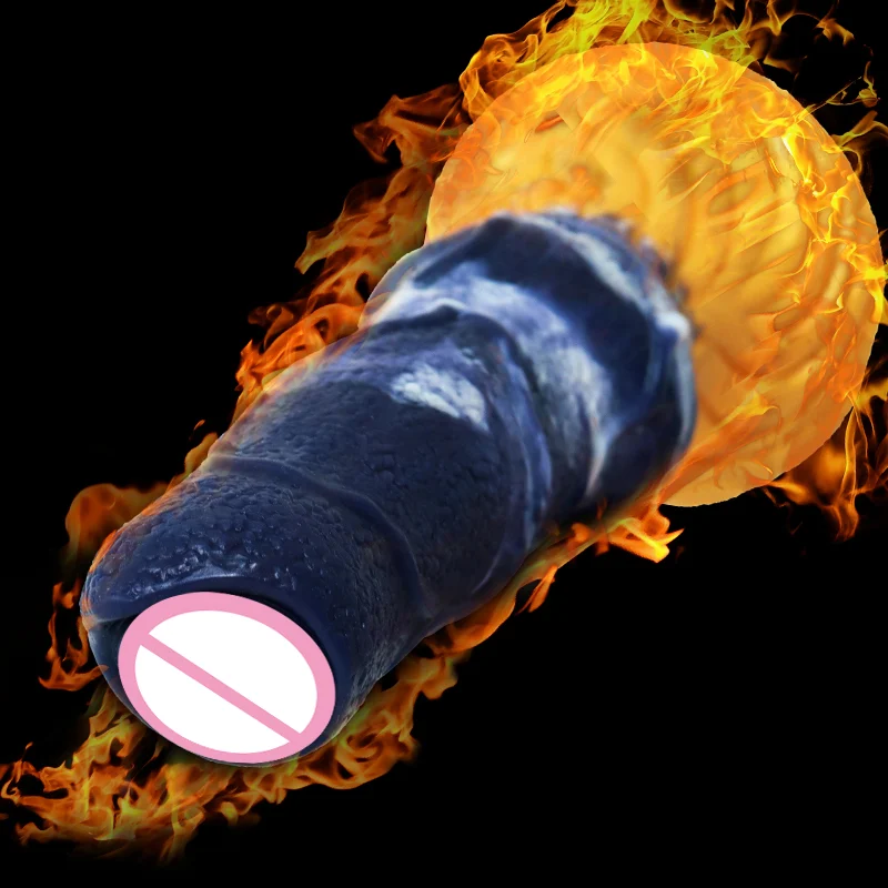 New Arrival Multi Color Large Sex Product Realistic Animal Dog Dildo Flexible Liquid Silicone Penis for Women Sex