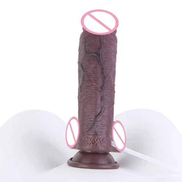 Silicone-based Realistic Male Penis Designed for Women Featuring a Suction Cup and Water-based Lubricant Compatibility