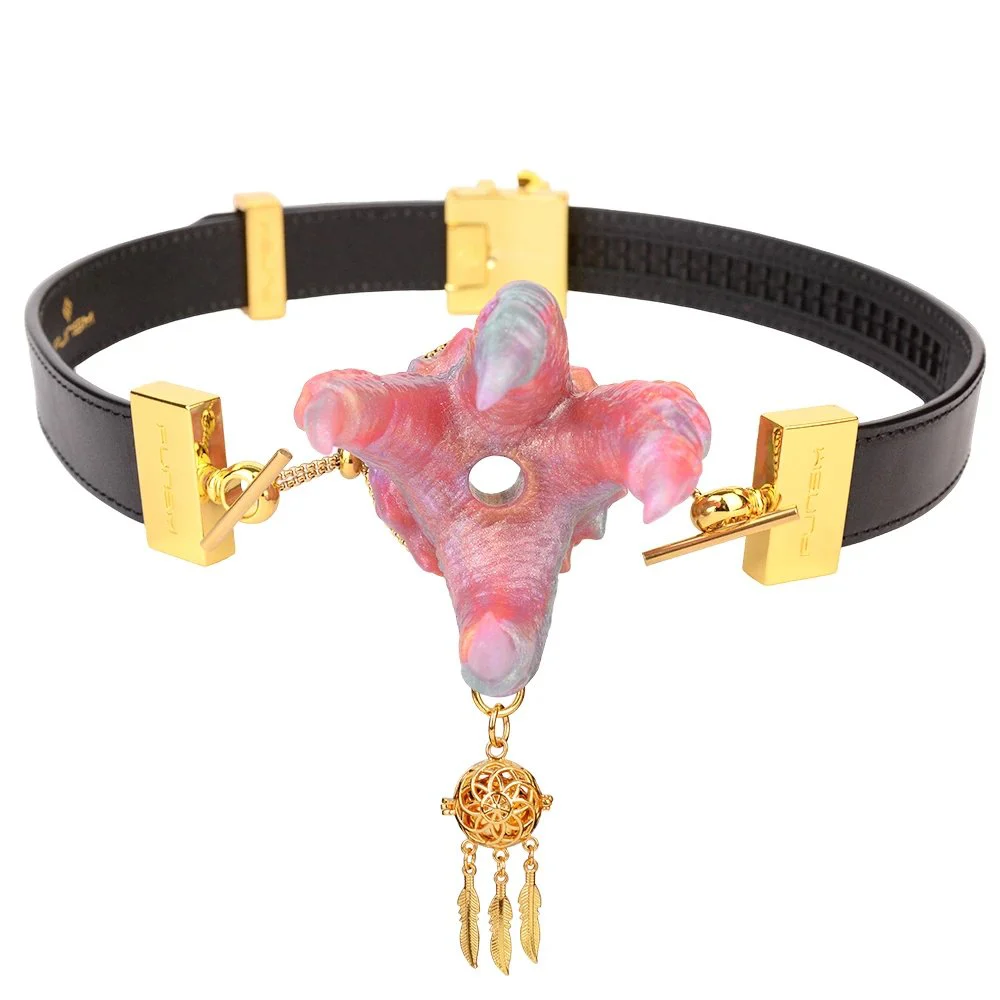 Soft Silicone Mouth Gag with Nature Style Design Four Variants, Adjustable Adult Accessory for Role Play Use
